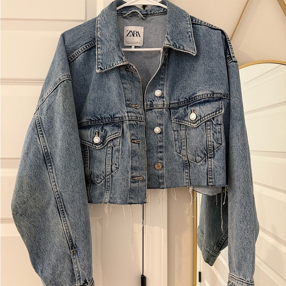 Zara Jackets & Blazers - Cropped Zara Jean Jacket